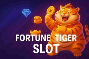 Tela inicial do jogo Fortune Tiger no 89P Cassino, com gráficos asiáticos vibrantes.